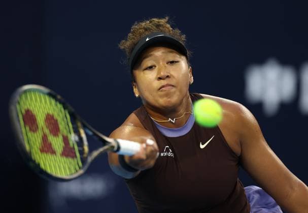 (240927) -- BEIJING, Sept. 27, 2024 -- Osaka Naomi hits a return during the women s singles second round match between Osaka Naomi of Japan and Yulia Putintseva of Kazakhstan at 2024 China Open tennis tournament in Beijing, capital of China, Sept. 27, 2024. ) (SP)CHINA-BEIJING-TENNIS-CHINA OPEN-WOMEN S SINGLES-SECOND ROUND (CN) ZhangxChenlin 