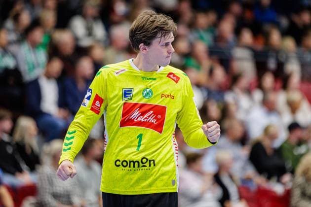Malte Semisch GWD Minden, 01 jubelt freut sich GER, GWD Minden vs VfL Luebeck Schwartau, Handball, 2 Bundesliga, 4 Spieltag, Spielzeit 2024 2025, 27 09 2024 GER, GWD Minden vs VfL Luebeck Schwartau, Handball, 2 Bundesliga, 4 Spieltag, Spielzeit 2024 2025, 27 09 2024 Luebbecke Copyright: xEibner-Pressefotox xJanxRollingerx EP_JSK