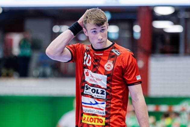 Ole Hagedorn VfL Luebeck Schwartau, 10 is disappointed sad after 28 27 defeat GER, GWD Minden vs VfL Luebeck Schwartau, Handball, 2 Bundesliga, Matchday 4, Season 2024 2025, 27 09 2024 GER, GWD Minden vs VfL Luebeck Schwartau, Handball, 2 Bundesliga, Matchday 4, Season 2024 2025, 27 09 2024 Luebbecke Copyright: xEibner-Pressefotox xJanxRollingerx EP_JSK