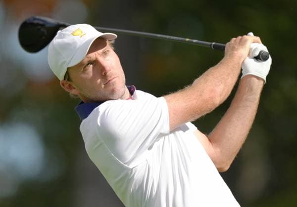 September 27, 2024, Montreal, Pq, Canada: United States team member Russell Henley tees off on the 6th hole during second round foursome match at the Presidents Cup golf tournament at Royal Montreal Golf Club Friday, September 27, 2024 in Montreal. Russell Henley,  - ZUMAc35_ 20240927_zaf_c35_078 Copyright: xNathanxDenettex