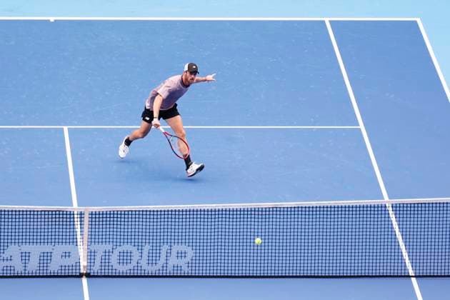 September 28, 2024, Tokyo, Japan: Tommy PAUL (USA) serves against Tomas MACHAC (CZE) during the Kinoshita Group Japan Open Tennis Championships 2024 at the Ariake Coloseum. This is the longest-running ATP, Tennis Herren Tour tournament in Asia, first held in 1972. The tournaments run from September 23 to October 1st. Tokyo Japan - ZUMAm191 20240928_aap_m191_009 Copyright: xRodrigoxReyesxMarinx