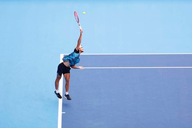 September 28, 2024, Tokyo, Japan: Tomas MACHAC (CZE) serves against Tommy PAUL (USA) during the Kinoshita Group Japan Open Tennis Championships 2024 at the Ariake Coloseum. This is the longest-running ATP, Tennis Herren Tour tournament in Asia, first held in 1972. The tournaments run from September 23 to October 1st. Tokyo Japan - ZUMAm191 20240928_aap_m191_018 Copyright: xRodrigoxReyesxMarinx