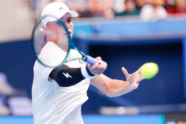 September 28, 2024, Tokyo, Japan: Christopher O CONNELL (AUS) hits a return against Alex MICHELSEN (USA) during the Kinoshita Group Japan Open Tennis Championships 2024 at the Ariake Coloseum. This is the longest-running ATP, Tennis Herren Tour tournament in Asia, first held in 1972. The tournaments run from September 23 to October 1st. Tokyo Japan - ZUMAm191 20240928_aap_m191_034 Copyright: xRodrigoxReyesxMarinx