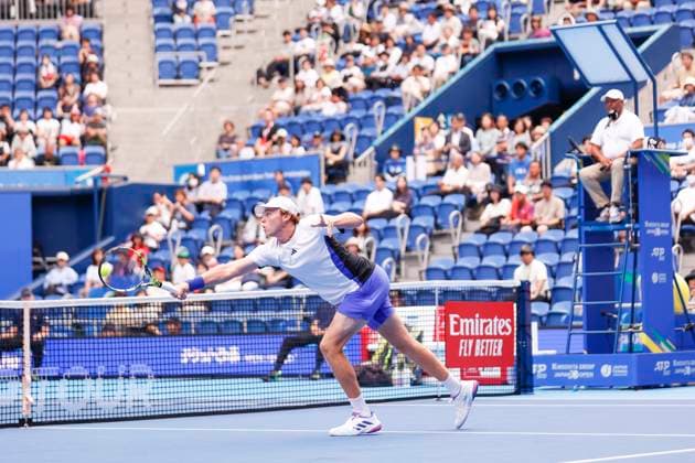 September 28, 2024, Tokyo, Japan: Alex MICHELSEN (USA) hits a return against Christopher O CONNELL (AUS) during the Kinoshita Group Japan Open Tennis Championships 2024 at the Ariake Coloseum. This is the longest-running ATP, Tennis Herren Tour tournament in Asia, first held in 1972. The tournaments run from September 23 to October 1st. Tokyo Japan - ZUMAm191 20240928_aap_m191_038 Copyright: xRodrigoxReyesxMarinx