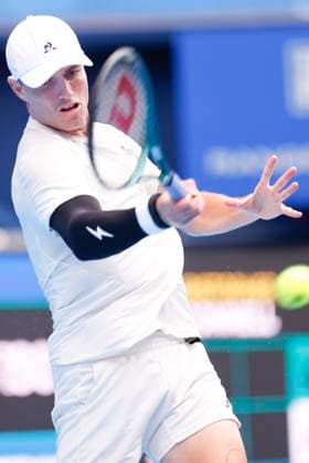 September 28, 2024, Tokyo, Japan: Christopher O CONNELL (AUS) hits a return against Alex MICHELSEN (USA) during the Kinoshita Group Japan Open Tennis Championships 2024 at the Ariake Coloseum. This is the longest-running ATP, Tennis Herren Tour tournament in Asia, first held in 1972. The tournaments run from September 23 to October 1st. Tokyo Japan - ZUMAm191 20240928_aap_m191_042 Copyright: xRodrigoxReyesxMarinx