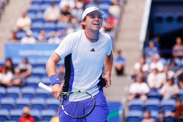 September 28, 2024, Tokyo, Japan: Alex MICHELSEN (USA) in action against Christopher O CONNELL (AUS) during the Kinoshita Group Japan Open Tennis Championships 2024 at the Ariake Coloseum. This is the longest-running ATP, Tennis Herren Tour tournament in Asia, first held in 1972. The tournaments run from September 23 to October 1st. Tokyo Japan - ZUMAm191 20240928_aap_m191_051 Copyright: xRodrigoxReyesxMarinx