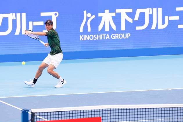 September 28, 2024, Tokyo, Japan: Kei NISHIKORI (JPN) hits a return against Jordan THOMPSON (AUS) during the Kinoshita Group Japan Open Tennis Championships 2024 at the Ariake Coloseum. This is the longest-running ATP, Tennis Herren Tour tournament in Asia, first held in 1972. The tournaments run from September 23 to October 1st. Tokyo Japan - ZUMAm191 20240928_aap_m191_056 Copyright: xRodrigoxReyesxMarinx