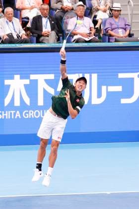 September 28, 2024, Tokyo, Japan: Kei NISHIKORI (JPN) serves against Jordan THOMPSON (AUS) during the Kinoshita Group Japan Open Tennis Championships 2024 at the Ariake Coloseum. This is the longest-running ATP, Tennis Herren Tour tournament in Asia, first held in 1972. The tournaments run from September 23 to October 1st. Tokyo Japan - ZUMAm191 20240928_aap_m191_057 Copyright: xRodrigoxReyesxMarinx