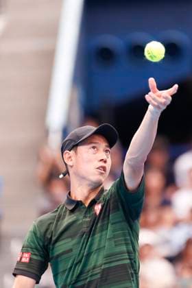 September 28, 2024, Tokyo, Japan: Kei NISHIKORI (JPN) hits a return against Jordan THOMPSON (AUS) during the Kinoshita Group Japan Open Tennis Championships 2024 at the Ariake Coloseum. This is the longest-running ATP, Tennis Herren Tour tournament in Asia, first held in 1972. The tournaments run from September 23 to October 1st. Tokyo Japan - ZUMAm191 20240928_aap_m191_059 Copyright: xRodrigoxReyesxMarinx