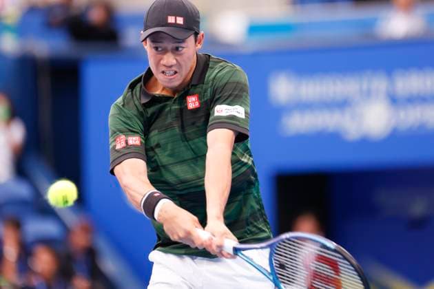 September 28, 2024, Tokyo, Japan: Kei NISHIKORI (JPN) hits a return against Jordan THOMPSON (AUS) during the Kinoshita Group Japan Open Tennis Championships 2024 at the Ariake Coloseum. This is the longest-running ATP, Tennis Herren Tour tournament in Asia, first held in 1972. The tournaments run from September 23 to October 1st. Tokyo Japan - ZUMAm191 20240928_aap_m191_064 Copyright: xRodrigoxReyesxMarinx