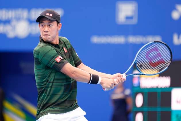 September 28, 2024, Tokyo, Japan: Kei NISHIKORI (JPN) in action against Jordan THOMPSON (AUS) during the Kinoshita Group Japan Open Tennis Championships 2024 at the Ariake Coloseum. This is the longest-running ATP, Tennis Herren Tour tournament in Asia, first held in 1972. The tournaments run from September 23 to October 1st. Tokyo Japan - ZUMAm191 20240928_aap_m191_066 Copyright: xRodrigoxReyesxMarinx