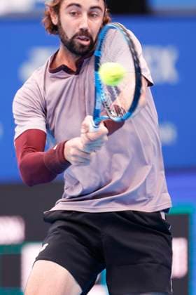 September 28, 2024, Tokyo, Japan: Jordan THOMPSON (AUS) hits a return against Kei NISHIKORI (JPN) during the Kinoshita Group Japan Open Tennis Championships 2024 at the Ariake Coloseum. This is the longest-running ATP, Tennis Herren Tour tournament in Asia, first held in 1972. The tournaments run from September 23 to October 1st. Tokyo Japan - ZUMAm191 20240928_aap_m191_072 Copyright: xRodrigoxReyesxMarinx