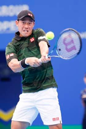 September 28, 2024, Tokyo, Japan: Kei NISHIKORI (JPN) hits a return against Jordan THOMPSON (AUS) during the Kinoshita Group Japan Open Tennis Championships 2024 at the Ariake Coloseum. This is the longest-running ATP, Tennis Herren Tour tournament in Asia, first held in 1972. The tournaments run from September 23 to October 1st. Tokyo Japan - ZUMAm191 20240928_aap_m191_076 Copyright: xRodrigoxReyesxMarinx