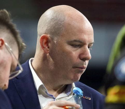 headcoach Gregory BANKS Berlin , He Volleyballl, Bundesliga 2024 25 WWK Volleys Herrsching vs Berlin Recycling Volleys, 27 09 24 BMW Park, Munich, Copyright: WolfgangxFehrmann