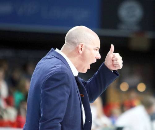 headcoach Gregory BANKS Berlin , He Volleyballl, Bundesliga 2024 25 WWK Volleys Herrsching vs Berlin Recycling Volleys, 27 09 24 BMW Park, Munich, Copyright: WolfgangxFehrmann