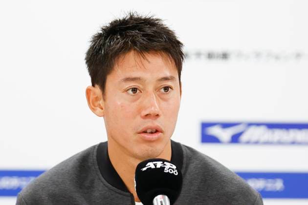 September 28, 2024, Tokyo, Japan: Kei NISHIKORI speaks during a press conference, PK, Pressekonferenz after his match against Jordan THOMPSON for the Kinoshita Group Japan Open Tennis Championships 2024 at the Ariake Coloseum. This is the longest-running ATP, Tennis Herren Tour tournament in Asia, first held in 1972. The tournaments run from September 23 to October 1st. Tokyo Japan - ZUMAm191 20240928_aap_m191_095 Copyright: xRodrigoxReyesxMarinx