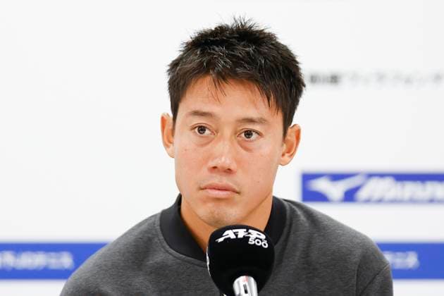 September 28, 2024, Tokyo, Japan: Kei NISHIKORI attends a press conference, PK, Pressekonferenz after his match against Jordan THOMPSON for the Kinoshita Group Japan Open Tennis Championships 2024 at the Ariake Coloseum. This is the longest-running ATP, Tennis Herren Tour tournament in Asia, first held in 1972. The tournaments run from September 23 to October 1st. Tokyo Japan - ZUMAm191 20240928_aap_m191_097 Copyright: xRodrigoxReyesxMarinx