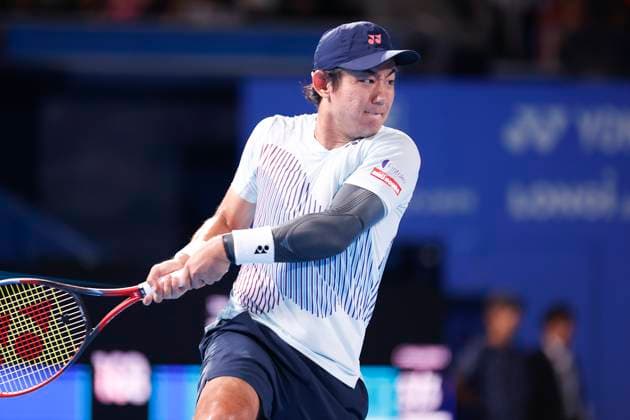 September 28, 2024, Tokyo, Japan: Yoshihito NISHIOKA (JPN) hits a return against Holger RUNE (DEN) during the Kinoshita Group Japan Open Tennis Championships 2024 at the Ariake Coloseum. This is the longest-running ATP, Tennis Herren Tour tournament in Asia, first held in 1972. The tournaments run from September 23 to October 1st. Tokyo Japan - ZUMAm191 20240928_aap_m191_099 Copyright: xRodrigoxReyesxMarinx