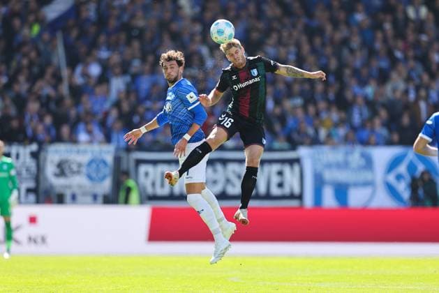 28 09 2024, xdcx, Soccer 2 Bundesliga, SV Darmstadt 98 1 FC Magdeburg, emonline, emspor, despor, v l , Fraser Hornby SV Darmstadt 98 , Marcus Mathisen 1 FC Magdeburg DFL DFB REGULATIONS PROHIBIT ANY USE OF PHOTOGRAPHS AS IMAGE SEQUENCES AND OR QUASI VIDEO Copyright: HMBxMedia Claus