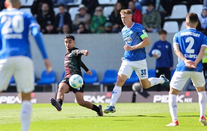 28 09 2024, xdcx, Soccer 2 Bundesliga, SV Darmstadt 98 1 FC Magdeburg, emonline, emspor, despor, v l , Goal scored, Goal to 1 1 by Livan Burcu 1 FC Magdeburg DFL DFB REGULATIONS PROHIBIT ANY USE OF PHOTOGRAPHS AS IMAGE SEQUENCES AND OR QUASI VIDEO Copyright: HMBxMedia Claus