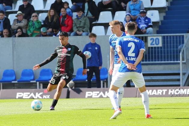 28 09 2024, xtvx, Fußball 2 Bundesliga, SV Darmstadt 98 1 FC Magdeburg emspor, v l Goal scored, Tor zum 1 1 Livan Burcu 1 FC Magdeburg DFL DFB REGULATIONS PROHIBIT ANY USE OF PHOTOGRAPHS as IMAGE SEQUENCES and or QUASI VIDEO Darmstadt