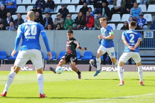 28 09 2024, xtvx, Fußball 2 Bundesliga, SV Darmstadt 98 1 FC Magdeburg emspor, v l Goal scored, Tor zum 1 1 Livan Burcu 1 FC Magdeburg DFL DFB REGULATIONS PROHIBIT ANY USE OF PHOTOGRAPHS as IMAGE SEQUENCES and or QUASI VIDEO Darmstadt