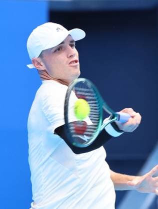 September 28, 2024, Tokyo, Japan - Christopher O connell of the Australia retuens the ball against Alex Michelsen of the United States at the second round match of the Japan Open Tennis championships at the Ariake Colosseum in Tokyo on Saturday, September 28, 2024. (photo by Yoshio Tsunoda AFLO) Noxthirdxpartyxsales  (0765383769st)
