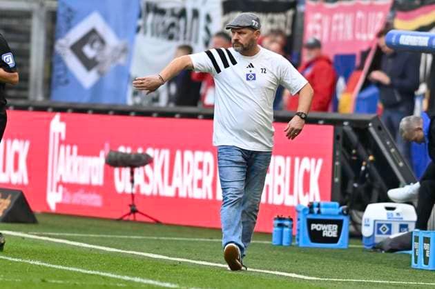 GER 2 FBL,, Hamburger SV vs SC Paderborn 07 28 09 2024, Volksparkstadion, Hamburg, GER 2 FBL, Hamburger SV vs SC Paderborn 07 in the picture Coach Steffen Baumgart Hamburg nordphotoxGmbH xWitke nph00002