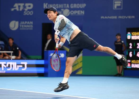 Yoshihito Nishioka, Kinoshita Group Japan Open Tennis Championships, Tokyo, Japan Copyright: xJuergenxHasenkopfx