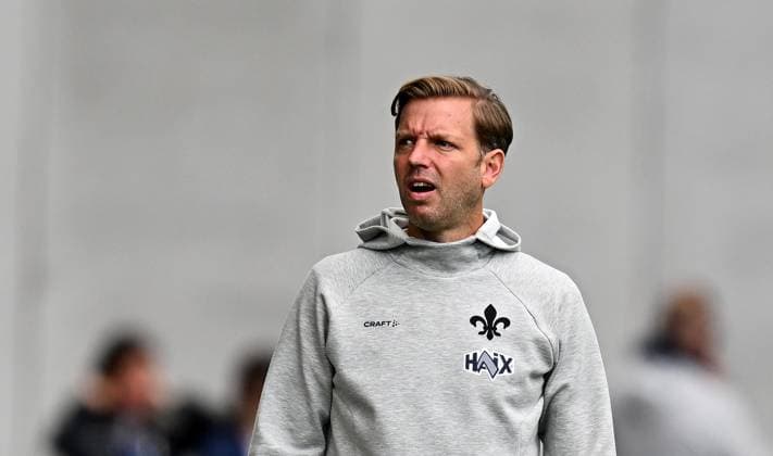 28 09 2024, xfux, Fussball 2 Bundesliga, SV Darmstadt 98 1 FC Magdeburg, v l Trainer Florian Kohfeldt SV Darmstadt 98 enttaeuscht, enttaeuscht schauend, dissapointed DFL DFB REGULATIONS PROHIBIT ANY USE OF PHOTOGRAPHS as IMAGE SEQUENCES and or QUASI VIDEO A licensing of the photographic work to and or by SV Darmstadt 1898 e V as well as subsidiaries is not permitted No release of or sale to SV Darmstadt 1898 e V Darmstadt