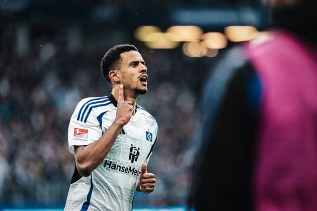 Soccer Men Season 2024 2025 2 Soccer Bundesliga 7 Matchday Hamburger SV vs SC Paderborn 07 28 09 2024 Robert Glatzel 9, HSV Goal celebration Hamburg Volksparkstadion Hamburg Germany