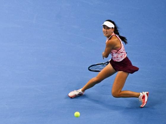 (240928) -- BEIJING, Sept. 28, 2024 -- Kamilla Rakhimova hits a return during the women s singles second round match between Zheng Qinwen of China and Kamilla Rakhimova of Russia at 2024 China Open tennis tournament in Beijing, capital of China, Sept. 28, 2024. ) (SP)CHINA-BEIJING-TENNIS-CHINA OPEN-WOMEN S SINGLES (CN) ZhangxLong 