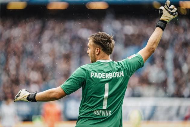 Soccer Men Season 2024 2025 2 Soccer Bundesliga 7 Matchday Hamburger SV vs SC Paderborn 07 28 09 2024 Pelle Boevink 1, SC Paderborn 07 Hamburg Volksparkstadion Hamburg Germany
