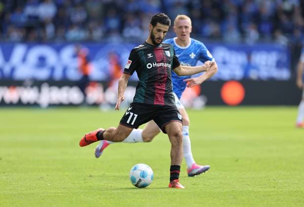 28 09 2024, xdcx, Soccer 2 Bundesliga, SV Darmstadt 98 1 FC Magdeburg, emonline, emspor, despor, v l , Mohammed El Hankouri 1 FC Magdeburg DFL DFB REGULATIONS PROHIBIT ANY USE OF PHOTOGRAPHS AS IMAGE SEQUENCES AND OR QUASI VIDEO Copyright: HMBxMedia Claus