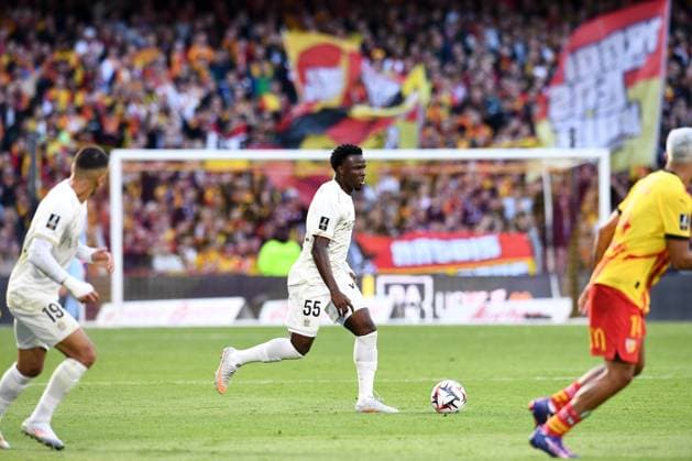 RC Lens v OGC Nice - Ligue 1 McDonald s 2024 2025 55 Youssouf NDAYISHIMIYE (ogcn) during the Ligue 1 McDonald s match between Lens and Nice at Stade Bollaert-Delelis on September 28, 2024 in Lens, France. Lens France  Copyright: xFEPx 776214362