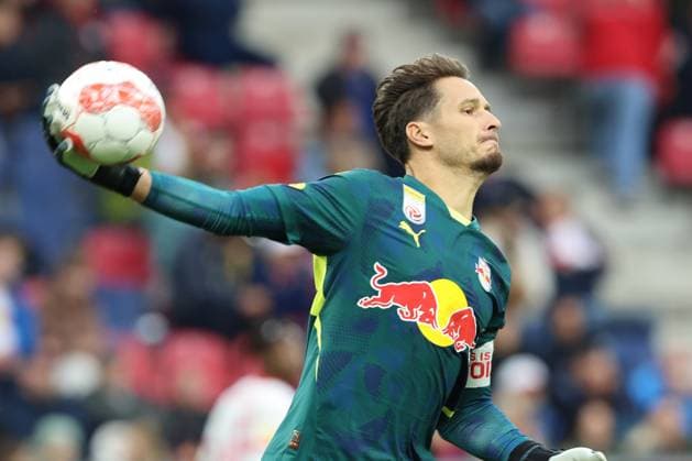 SOCCER - BL, RBS vs A.Wien SALZBURG,AUSTRIA,28.SEP.24 - SOCCER - ADMIRAL Bundesliga, Red Bull Salzburg vs FK Austria Wien. Image shows Janis Blaswich (RBS).  GEPAxpictures xMathiasxMandl