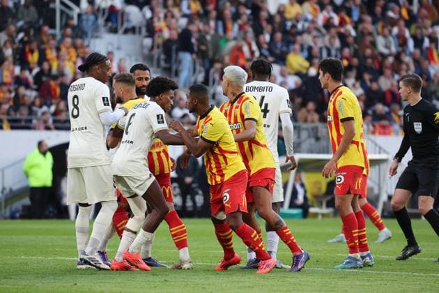 Action Lens lors du match RC Lens - OGC Nice, Ligue 1, stade Bollaert-Delelis, le 28 septembre 2024 FOOTBALL : RC Lens vs OGC Nice - Ligue 1 - 28 09 2024 LaurentSanson Panoramic 