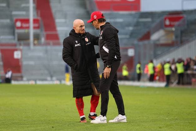 Football, 3rd division, FC Energie Cottbus, Coach Wollitz suspends Maximilian Krauß - Archive photos