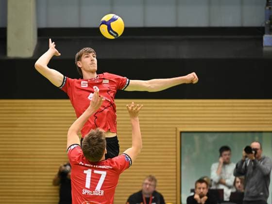 Jan Huber TV Rottenburg, 03 GER, TV Rottenburg vs Dentalservice Gust VC Dresden, Volleyball, Men, 2 Bundesliga, Season 24 25, 28 09 2024 GER, TV Rottenburg vs Dentalservice Gust VC Dresden, Volleyball, Men, 2 Bundesliga, Season 24 25, 28 09 2024 Rottenburg Copyright: xEibner-Pressefoto NicolasxWoernx EP_NWN