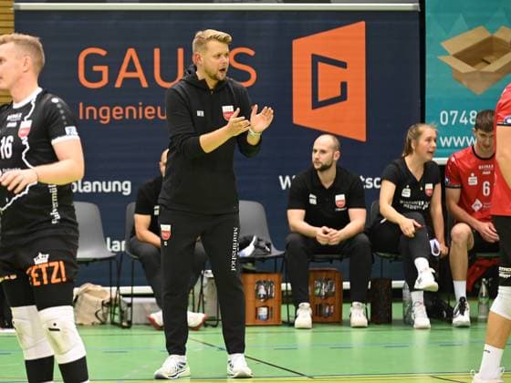 Jan Scheuermann TV Rottenburg, Coach GER, TV Rottenburg vs Dentalservice Gust VC Dresden, Volleyball, Men, 2 Bundesliga, Season 24 25, 28 09 2024 GER, TV Rottenburg vs Dentalservice Gust VC Dresden, Volleyball, Men, 2 Bundesliga, Season 24 25, 28 09 2024 Rottenburg Copyright: xEibner-Pressefoto NicolasxWoernx EP_NWN
