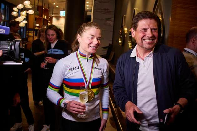 Cycling, UCI Cycling World Championships in Zurich, Lotte Kopecky meets Jan Ullrich