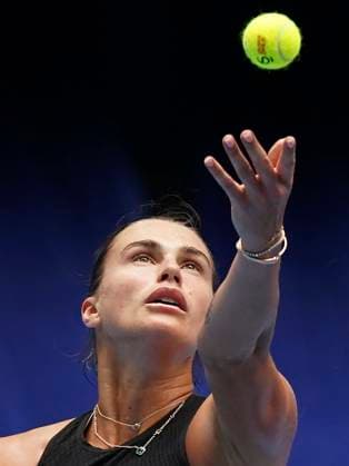 BEIJING, CHINA - SEPTEMBER 28: Aryna Sabalenka of Belarus competes in the Women s Singles Round of 64 match against Mananchaya Sawangkaew of Thailand on day six of 2024 China Open at National Tennis Center on September 28, 2024 in Beijing, China.  Copyright: xBeijingxYouthxDailyx 111520738318