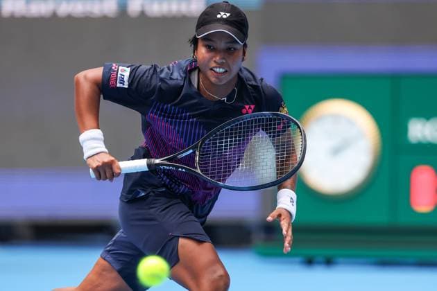 BEIJING, CHINA - SEPTEMBER 28: Mananchaya Sawangkaew of Thailand competes in the Women s Singles Round of 64 match against Aryna Sabalenka of Belarus on day six of 2024 China Open at National Tennis Center on September 28, 2024 in Beijing, China.  Copyright: xVCGx 111520849414