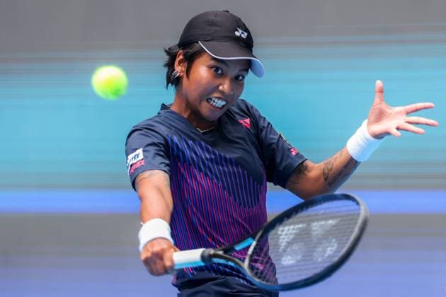 BEIJING, CHINA - SEPTEMBER 28: Mananchaya Sawangkaew of Thailand competes in the Women s Singles Round of 64 match against Aryna Sabalenka of Belarus on day six of 2024 China Open at National Tennis Center on September 28, 2024 in Beijing, China.  Copyright: xVCGx 111520849398