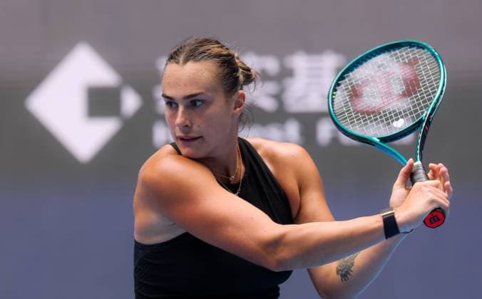 BEIJING, CHINA - SEPTEMBER 28: Aryna Sabalenka of Belarus competes in the Women s Singles Round of 64 match against Mananchaya Sawangkaew of Thailand on day six of 2024 China Open at National Tennis Center on September 28, 2024 in Beijing, China.  Copyright: xVCGx 111520849401