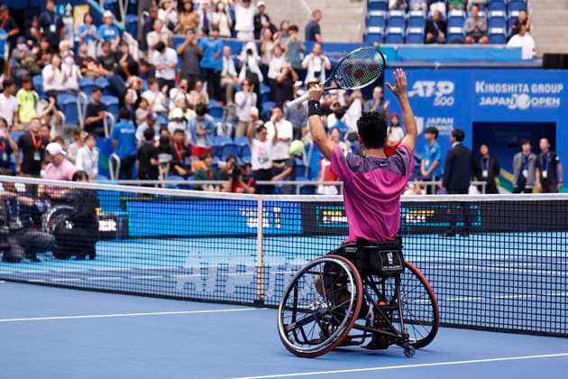 September 29, 2024, Tokyo, Japan: Tokito ODA (JPN) celebrates after winning the Wheelchair Men s Singles final match against Gustavo FERNANDEZ (ARG) during the Kinoshita Group Japan Open Tennis Championships 2024 at the Ariake Colosseum. This is the longest-running ATP, Tennis Herren Tour tournament in Asia, first held in 1972. The tournaments run from September 23 to October 1st. Oda won 6 3, 6 4. Tokyo Japan - ZUMAm191 20240929_aap_m191_007 Copyright: xRodrigoxReyesxMarinx