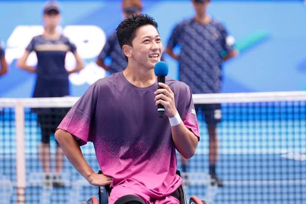 September 29, 2024, Tokyo, Japan: Tokito ODA (JPN) speaks to the audience after winning the Wheelchair Men s Singles final match against Gustavo FERNANDEZ (ARG) during the Kinoshita Group Japan Open Tennis Championships 2024 at the Ariake Colosseum. This is the longest-running ATP, Tennis Herren Tour tournament in Asia, first held in 1972. The tournaments run from September 23 to October 1st. Oda won 6 3, 6 4. Tokyo Japan - ZUMAm191 20240929_aap_m191_006 Copyright: xRodrigoxReyesxMarinx