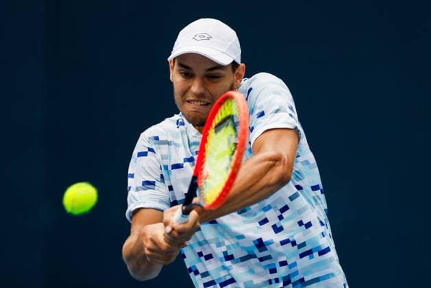 BEIJING, CHINA - SEPTEMBER 28: Pavel Kotov of Russia competes in the Men s Singles Round of 16 match against Flavio Cobolli of Italy on day six of 2024 China Open at National Tennis Center on September 28, 2024 in Beijing, China.  Copyright: xVCGx 111520849110