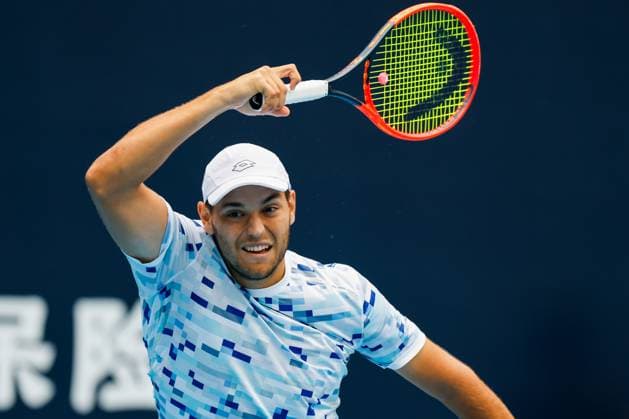 BEIJING, CHINA - SEPTEMBER 28: Pavel Kotov of Russia competes in the Men s Singles Round of 16 match against Flavio Cobolli of Italy on day six of 2024 China Open at National Tennis Center on September 28, 2024 in Beijing, China.  Copyright: xVCGx 111520849097