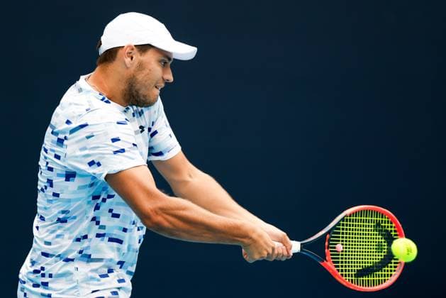 BEIJING, CHINA - SEPTEMBER 28: Pavel Kotov of Russia competes in the Men s Singles Round of 16 match against Flavio Cobolli of Italy on day six of 2024 China Open at National Tennis Center on September 28, 2024 in Beijing, China.  Copyright: xVCGx 111520849095